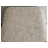 DR - Alexvale Vintage Faux Travertine Side Table