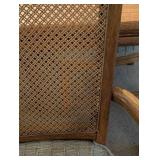 DR - Vintage Burlington Furniture Vintage Dining Room Set - with 2 Leaves & 6 Cane-Back Chairs