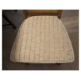 DR - Vintage Burlington Furniture Vintage Dining Room Set - with 2 Leaves & 6 Cane-Back Chairs