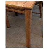 DR - Vintage Burlington Furniture Vintage Dining Room Set - with 2 Leaves & 6 Cane-Back Chairs