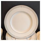 K - Kate Spade New York McCormick Square Dinnerware Set - Service for 12 (Missing Bread Plate & Teacup)