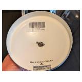 LR - Mackenzie-Childs Sweets Jar with the signature Courtly Check Enamel Lid