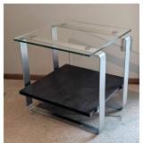 LR - Glass Top Side Table