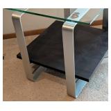 LR - Glass Top Side Table