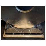 LR - 22-Inch Table Lamp on Marble Base with Fabric Shade