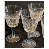 K - Waterford Lismore Crystal Stemware Glasses (Lot of 10)