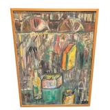 DR - Peter Canelake Long Night at Padlocks Acres Original Oil on Canvas Painting