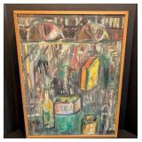 DR - Peter Canelake Long Night at Padlocks Acres Original Oil on Canvas Painting