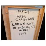 DR - Peter Canelake Long Night at Padlocks Acres Original Oil on Canvas Painting