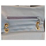 LR - Chanel Caviar Quilted Small Double Flap Bag - Light Blue