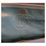 LR - Chanel Caviar Quilted Small Double Flap Bag - Light Blue