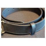 LR - Gucci Marmont Leather Belt Black - Gold Ring Buckle