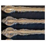 K - Vintage International Silver Deep Silver Flatware Set - 60-Piece with Serving Utensils
