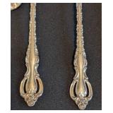 K - Vintage International Silver Deep Silver Flatware Set - 60-Piece with Serving Utensils