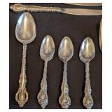K - Vintage International Silver Deep Silver Flatware Set - 60-Piece with Serving Utensils