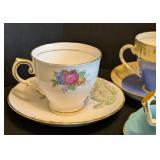 K - Royal Grafton Bone China Teacups & Saucers (Set of 8) Made in England