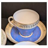 K - Royal Grafton Bone China Teacups & Saucers (Set of 8) Made in England