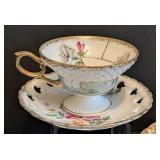 K - Royal Grafton Bone China Teacups & Saucers (Set of 8) Made in England