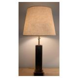 UL - Visual Comfort Vintage Brass & Wood Table Lamp