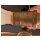 UL - Visual Comfort Vintage Brass & Wood Table Lamp