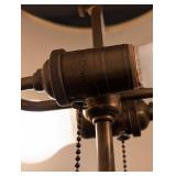 UL - Visual Comfort Vintage Brass & Wood Table Lamp