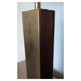 UL - Visual Comfort Vintage Brass & Wood Table Lamp