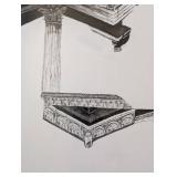 UL - G. T. Hauck Architectural Print - Framed