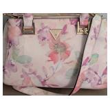 UL - Guess Floral Purse Handbag with Gold-Tone Hardware