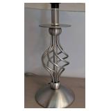 UL - Pair of Brushed Nickel Table Lamps