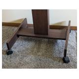 UL - Vintage Rolling Wood Table on Casters