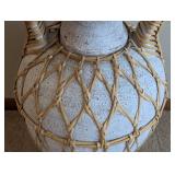 DR - Decorative Floor Vase with Wicker Wrap - Base Chip