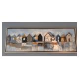 DR - Fishing Village Canvas Print - Large Framed Panorama