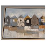 DR - Fishing Village Canvas Print - Large Framed Panorama