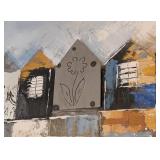 DR - Fishing Village Canvas Print - Large Framed Panorama