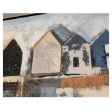 DR - Fishing Village Canvas Print - Large Framed Panorama