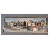DR - Fishing Village Canvas Print - Large Framed Panorama