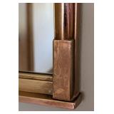 ML - Ornate Arched Wall Mirror with Floral Crest Frame