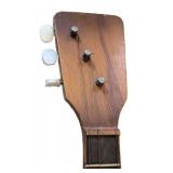 O - Vintage Balalaika - 27 Inch High, 17 Inch Wide, Floral Soundboard & Surface Scratches