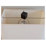 O - Modern Square-Block Table Lamp With Cube Finial