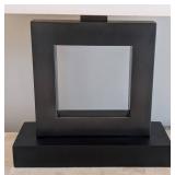 O - Modern Square-Block Table Lamp With Cube Finial