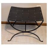 O - Floral Upholstered Ottoman Stool