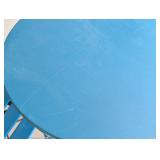 ML - Metal Patio Bistro Table Set with 2 Folding Chairs