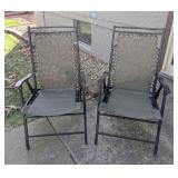 BY - Pair of Folding Patio Chairs (Lot of 2)