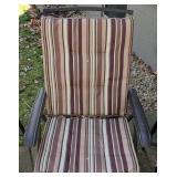BY - Striped Patio Chair Set - 2 Chairs & Lounge Chair