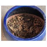 G - Ceramic Planter  Textured Dimpled Exterior