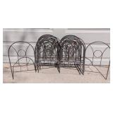 G - Metal Garden Fence Panels Set of 9, 30 in by 24 in Panels