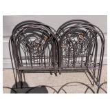 G - Metal Garden Fence Panels Set of 9, 30 in by 24 in Panels