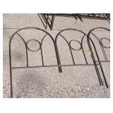 G - Metal Garden Fence Panels Set of 9, 30 in by 24 in Panels