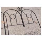 G - Metal Garden Fence Panels Set of 9, 30 in by 24 in Panels
