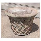 G - Concrete Planter with Rim Chips